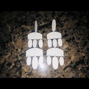 Kendra Scott White Emmet Earrings
